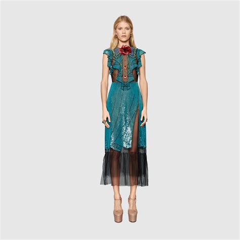 gucci tulle dress